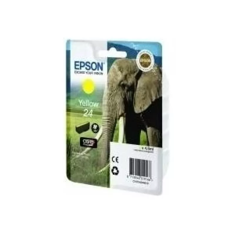 Epson Elephant Singlepack Geltona 24 Claria Photo HD Rašalas, Geltonas, Pigmentinis rašalas, 1 vnt.