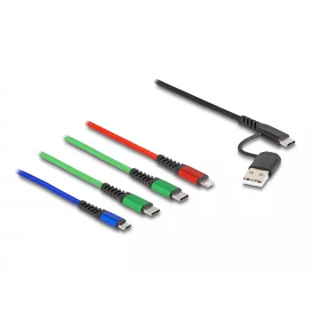 USB laidas DeLOCK 87035 1.2 m USB 2.0 USB A USB C Micro USB-B Lightning