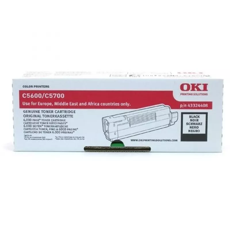 OKI Toner Juoda 6000puslapių for C5600 C5700
