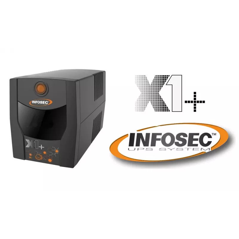 Infosec UPS X1+ 1000 atsarginis maitinimo šaltinis 1000VA, 500W, 2× FR/Schuko