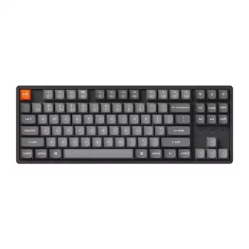 Keychron K8 Max klaviatūra universali USB RF belaidė Bluetooth juoda 87 klavišai RGB LED