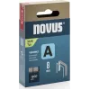 “NOVUS A” tipo 53, 8 mm segtukų papildymai, 1800 vnt. pakuotė, skirti sunkiasvoriams segtuvams