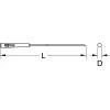 KS TOOLS Apvali adatinė dildė, 3 mm (140.3052)
