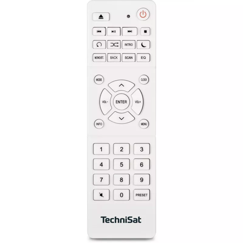 TechniSat DigitRadio 370 CD IR DAB radijas CD / MP3 grotuvas skaitmeninis grotuvas radijas internetinis radijas Bluetooth garso imtuvas 10 vatų