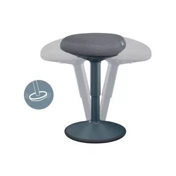 Biuro kėdė Leitz 65440089 su paminkštinta sėdyne, pilka, plastikinis rėmas