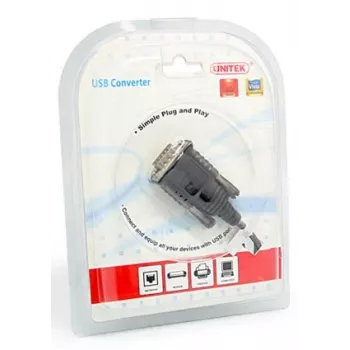 UNITEK Y-108 USB V.2.0 RS232 Juoda kabelis Interface Adapter (Y-108)