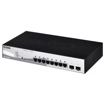 D-Link DGS-1210-08P/E valdomas L2 Gigabit Ethernet (10/100/1000) maitinimas per Ethernet (PoE) juoda