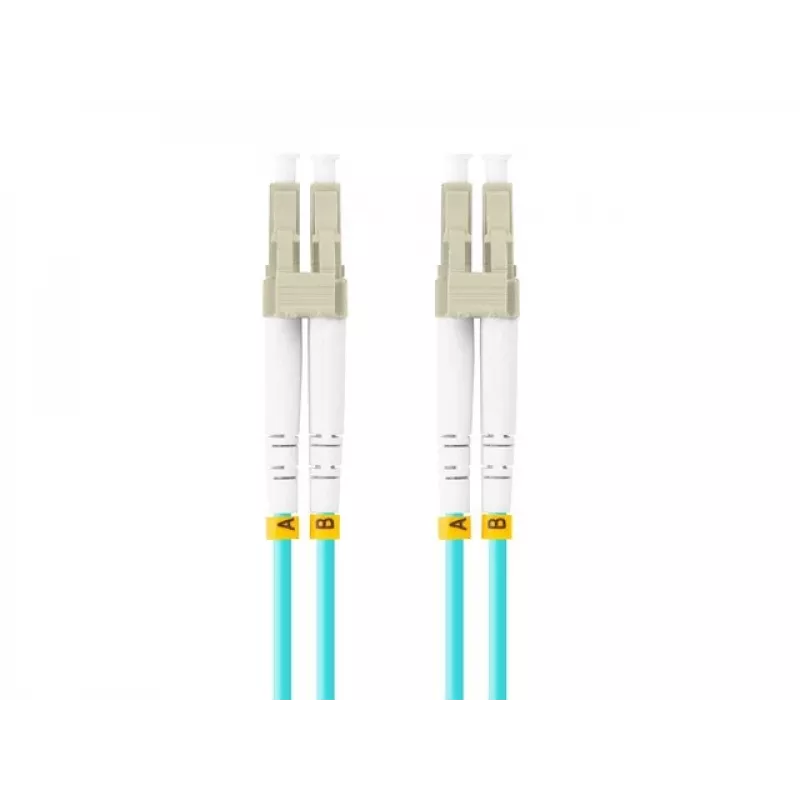 LANBERG FO-LULU-MD31-0010-TQ 1 m OM3 LC–LC Aqua spalvos šviesolaidinis kabelis