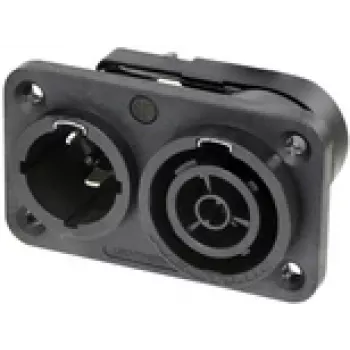 Neutrik NAC3PX-TOP - CuSn0.2 - Juoda - Varis - poliamidas - Nerūdijantis plienas - Varis - vario lydinys - 2,5 mm² (NAC3PX-TOP)