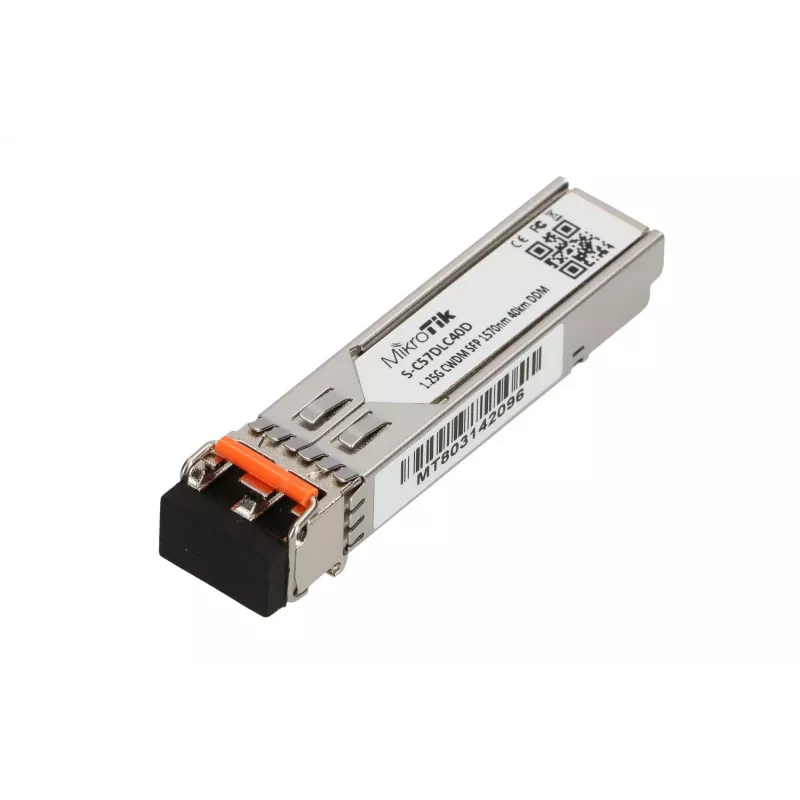MikroTik SFP modulis S-C57DLC40D, CWDM, 1,25Gb/s, 1570nm, 2x LC, 40km, DDM, vienmodis