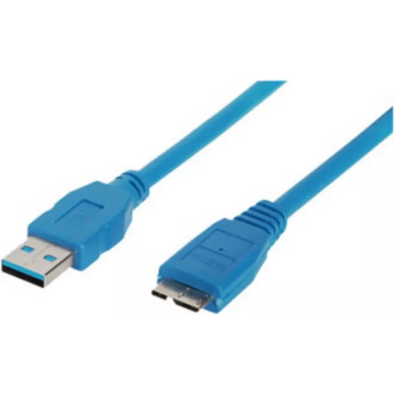 USB laidas ShiverPeaks BS77195 5 m USB 3.2 Gen 1 Micro-USB B mėlynas