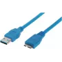 USB laidas ShiverPeaks BS77195 5 m USB 3.2 Gen 1 Micro-USB B mėlynas