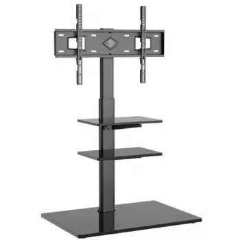 Ant grindų stovintis televizoriaus stovas ONKRON TS5550-B, skirtas 32–65 colių (81,3–165,1 cm), maksimali apkrova 30 kg, VESA 100x100–600x400, aukštis 880–1080 mm, pasukimas ±25°