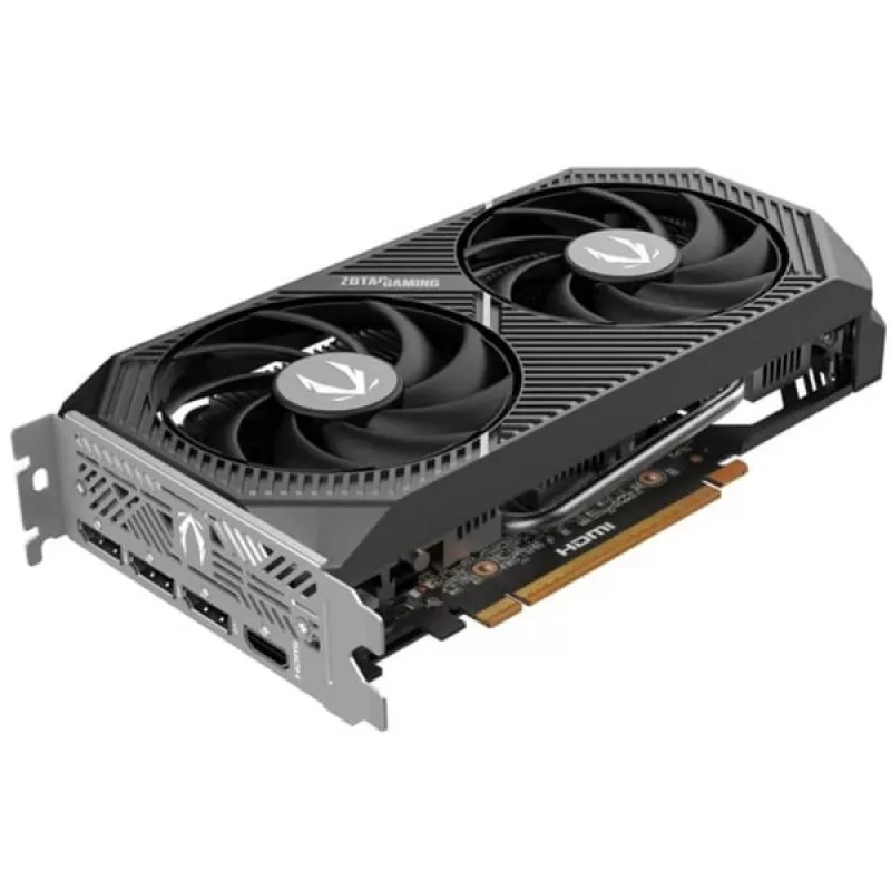 Vaizdo plokštė ZOTAC GeForce RTX 5050 Twin Edge — 8 GB GDDR6, 128 bitų, PCIe x8 5.0, aktyvus aušinimas dviem ventiliatoriais
