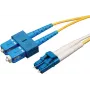 Eaton Tripp Lite Series Duplex Singlemode 9/125 Fiber komutacinis kabelis (LC/SC), 3M (10 ft.) - komutacinis kabelis - LC Single-Modus (M) to SC Single-Modus (M) - 3 m - Fibre Optic - Duplex - 9/1