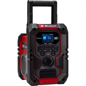 Nešiojamas radijas EINHELL TE-CR 18 Li DAB+ FM Bluetooth USB, maitinamas baterijomis (suderinamas su TE-CR 18 Li)
