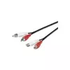 Microconnect AUDCH5 garso kabelis 5 m 2 x RCA juodas