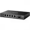Tinklo komutatorius TP‑LINK SG2206MP L2 Gigabit Ethernet PoE 5 prievadų (5x Gigabit, 1x SFP, PoE+ 4 prievadai, 63W biudžetas)