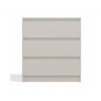 Komoda MALWA M3, top e shop — 3 stalčiai, 700×750×400 mm, medžio drožlių plokštė, kašmyro matinė apdaila