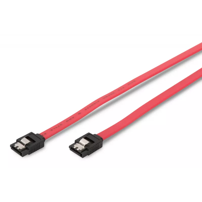 Assmann SATA jungiamasis laidas. L-tipo. su fiksatoriumi F/F. 0,5 m. tiesus. SATA II/III. UL. re (AK-400102-005-R)