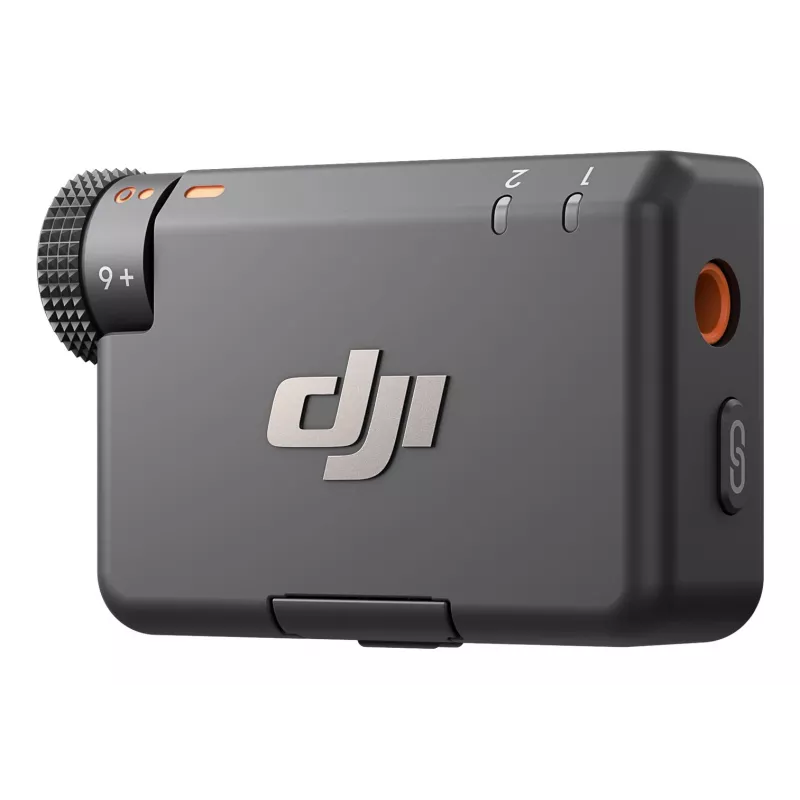 „DJI Mic Mini“ (2 TX + 1 RX + įkrovimo dėklas) belaidžių mikrofonų rinkinys – tamsiai pilkas