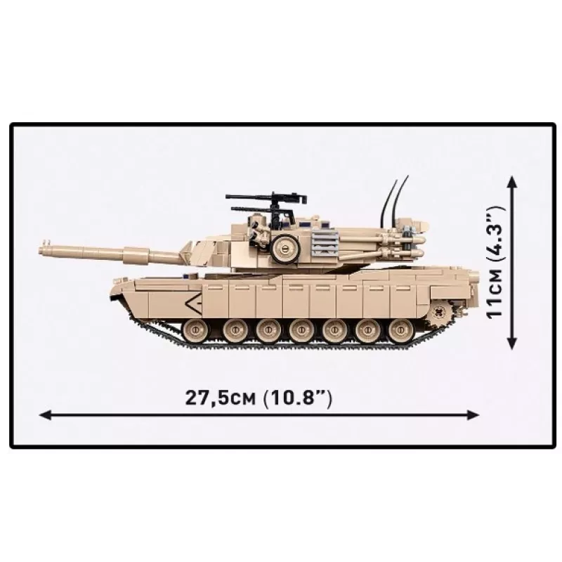 Konstruktorius iš kaladėlių Cobi M1A2 Abrams 1025 dalys modelis CO BI-2632