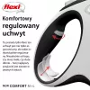 Flexi nauja COMFORT 8 m juodas, pilkas šunų ištraukiamas pavadėlis