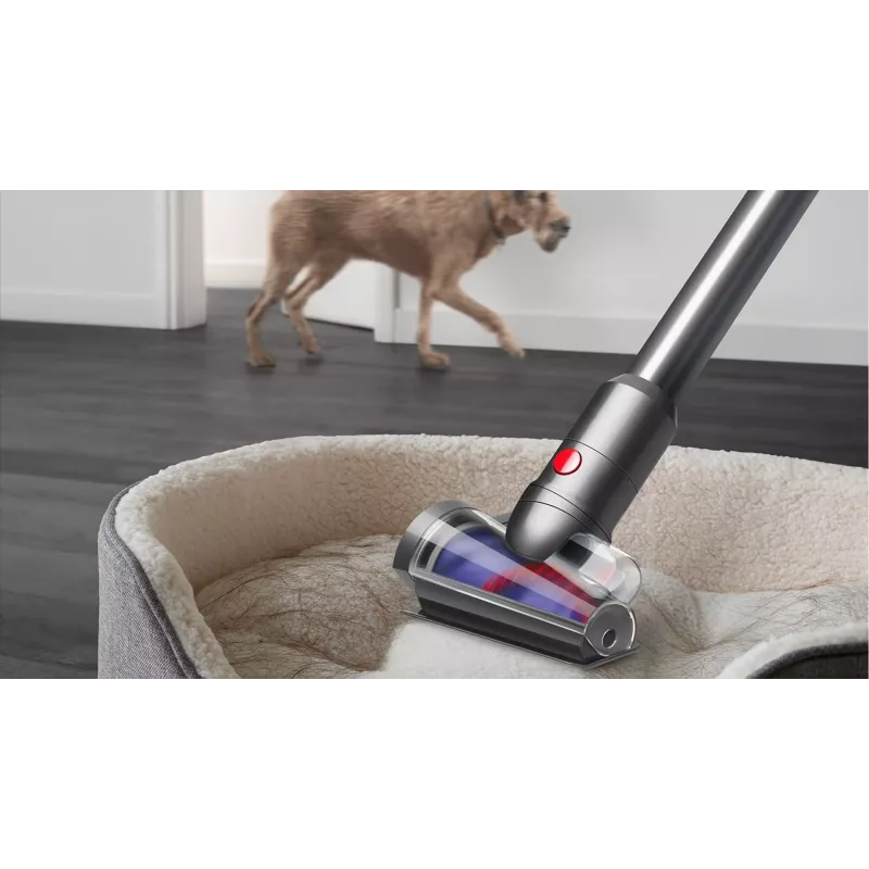 Dyson V12 Submarine 3-in-1 lazdelinis dulkių siurblys, akumuliatorinis, sausas ir šlapias valymas, HEPA, be maišelio, 0,35 l, nikelio ir geltonos spalvos