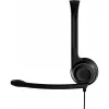 Sennheiser PC 7 USB ausinės su laidu, lankeliu, biurui/skambučių centrui, USB Type-A, juodos spalvos
