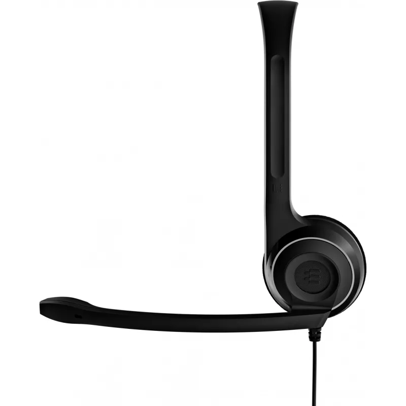 Sennheiser PC 7 USB ausinės su laidu, lankeliu, biurui/skambučių centrui, USB Type-A, juodos spalvos