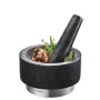 Grūstuvė GEFU 35300 Juoda Nerūdijantis plienas Granitas 14 cm