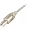 USB kabelis DeLOCK 0,5 m A-B pilkas 82057