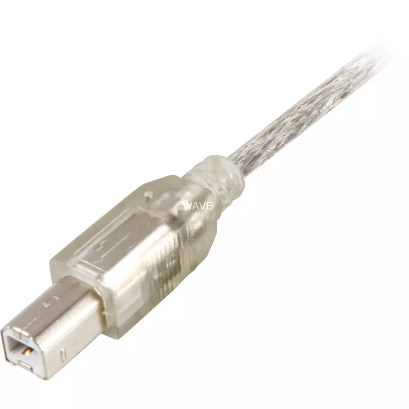 USB kabelis DeLOCK 0,5 m A-B pilkas 82057