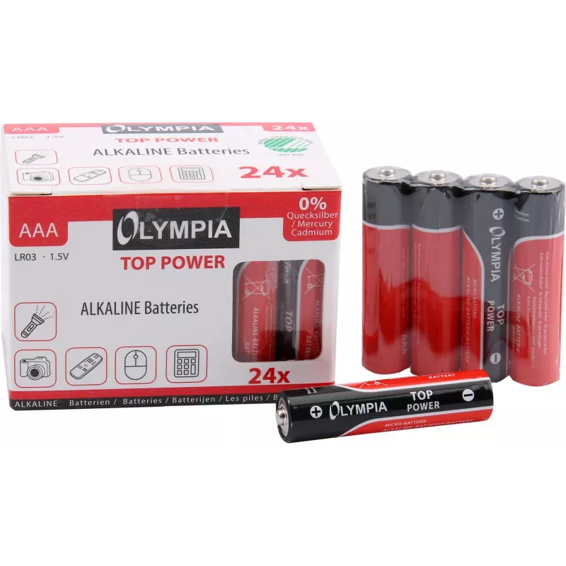 Buitinė baterija AAA šarminė Olympia 40180
