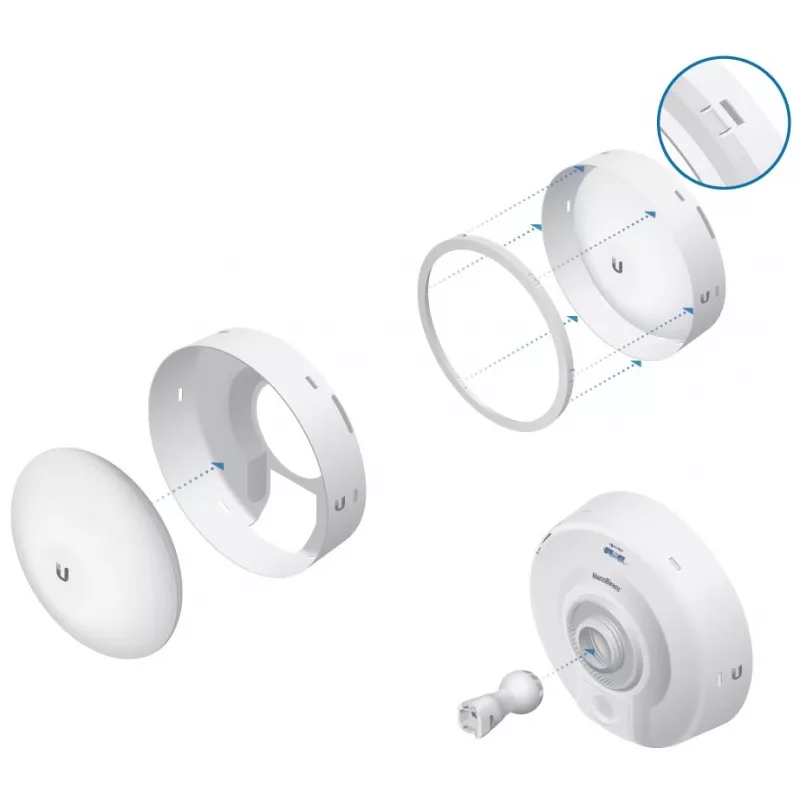 Ubiquiti IsoBeam, RF izoliacijos skydas, skirtas NanoBeam NBE-M5-16 ir NBE-5AC-16