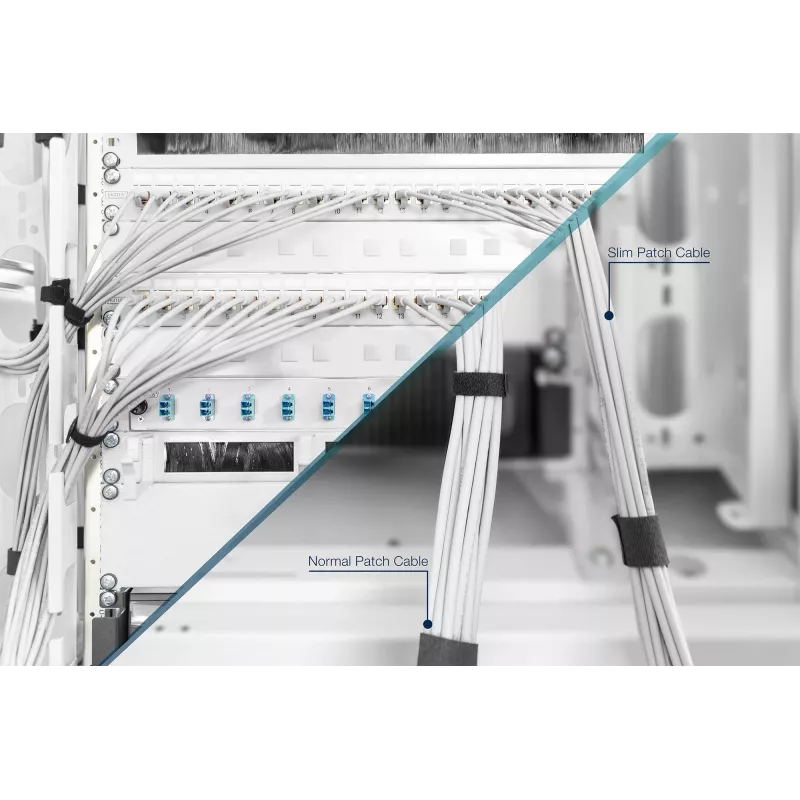 Tinklo kabelis Digitus CAT 6A U/UTP plonas komutacinis kabelis RJ-45 Cat6a 2 m pilkas