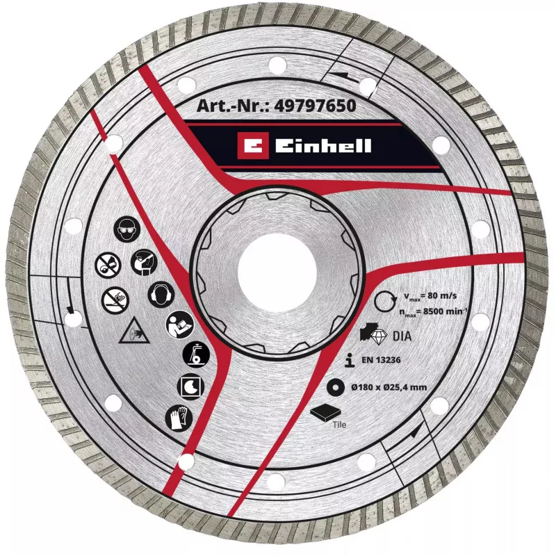 KWB Turbo deimantinis pjovimo diskas Ø 180 x 25,4 x 2,6 mm
