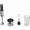 Panardomasis blenderis, 1200 W, CB, juodas, tigro dantų pjaustytuvas, plaktuvas, virtuvinis kombainas, puodelis
