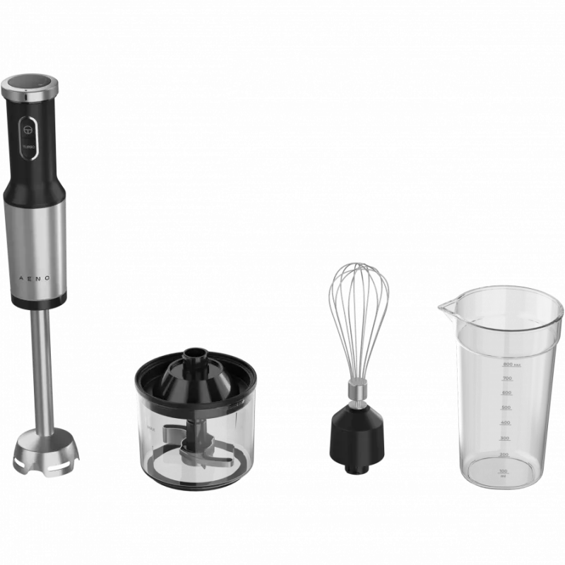 Panardomasis blenderis, 1200 W, CB, juodas, tigro dantų pjaustytuvas, plaktuvas, virtuvinis kombainas, puodelis