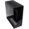 PHANTEKS NV Series NV7 E-ATX korpusas, grūdintas stiklas, ARGB - juodas & M25 Gen2 PWM D-RGB ventiliatorių 3 vnt. rinkinys - Reverse Blade, 140 mm + DRGB rinkinys