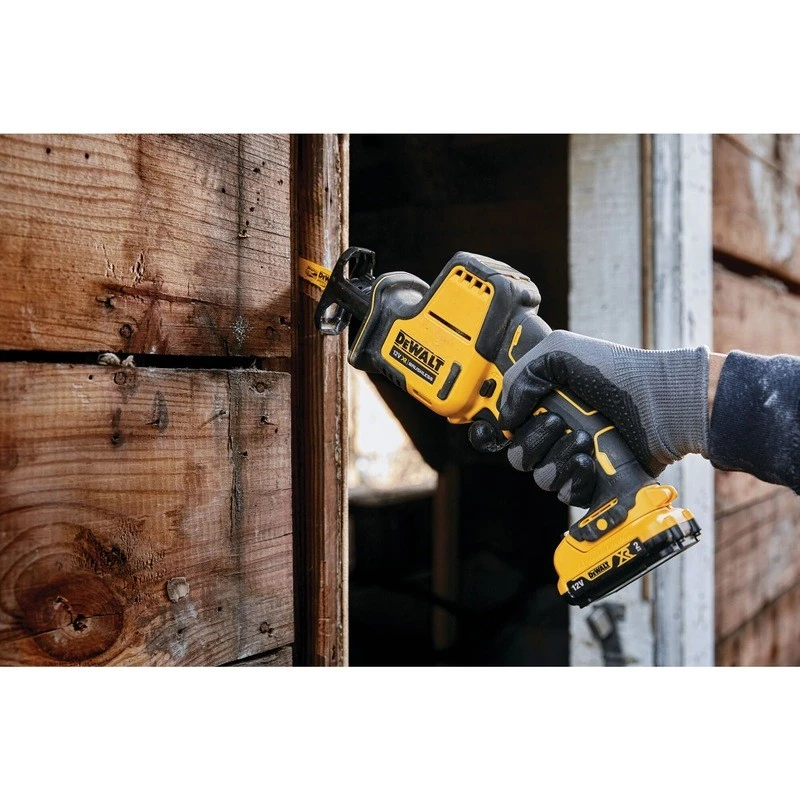 DeWALT DCS312D2-QW stūmoklinis pjūklas 2800 smūgių/min Juodas, Geltonas