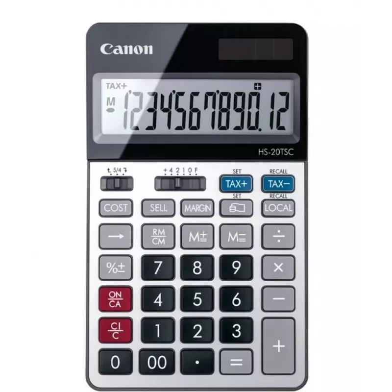 Canon HS-20TSC skaičiuotuvas Stalinis Finansinis Juoda, Sidabrinė