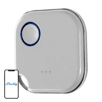 Shelly Blu Button1 BB_W Bluetooth jungiklis ir pritemdytuvas, baltas