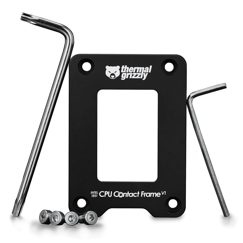 Karkaso atnaujinimo rinkinys Thermal Grizzly TG-CF-I1851-V1 Aliuminis Juodas 71x51x6mm