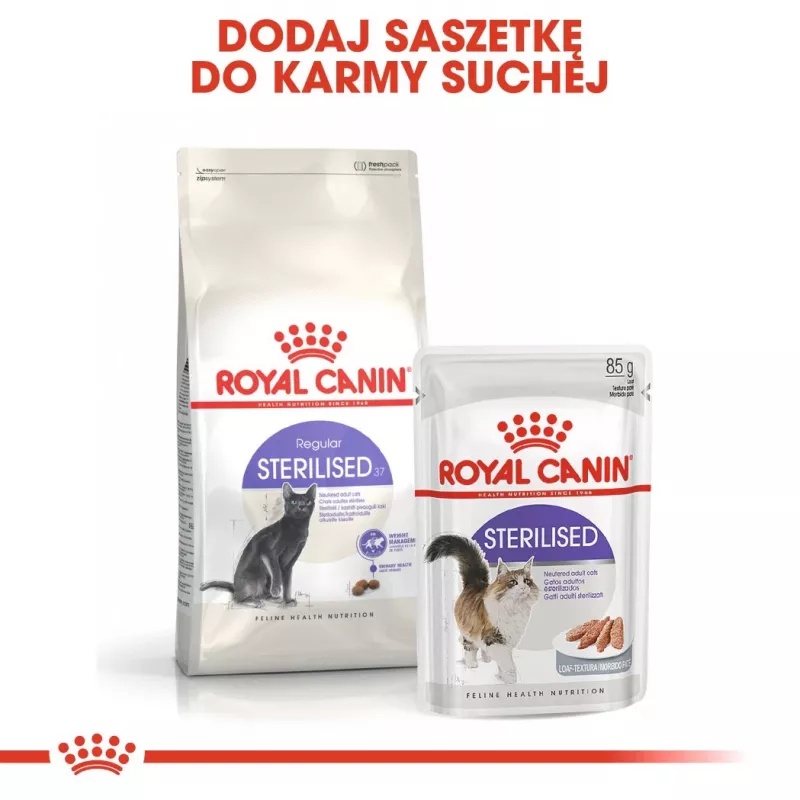 Royal Canin Sterilised 37 kačių sausas maistas 400 g suaugusiems paukštienos