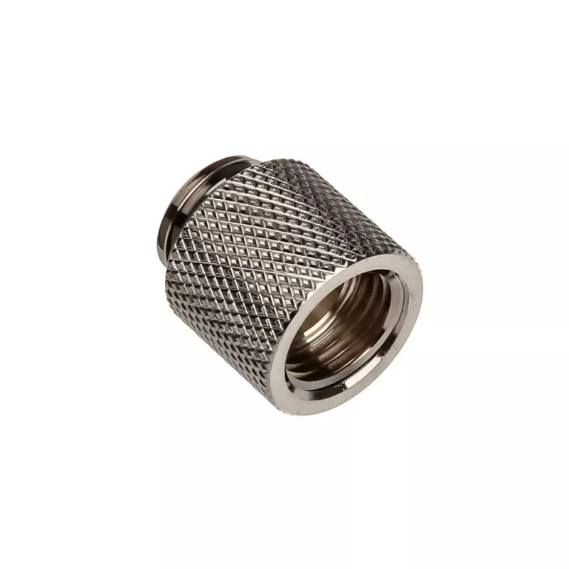 Bitspower adapteris G1/4 col. AG į G1/4 col. IG - 15 mm, juodas blizgus