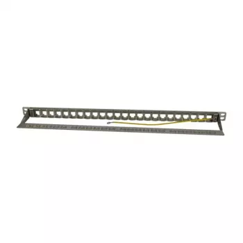 Keystone, modulinė laikmenoji, 48,30 cm (19) jungčių panelė 24 TP moduliams, 0,5 U, šviesiai pilka (S216333)