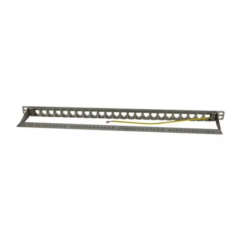 Keystone, modulinė laikmenoji, 48,30 cm (19) jungčių panelė 24 TP moduliams, 0,5 U, šviesiai pilka (S216333)