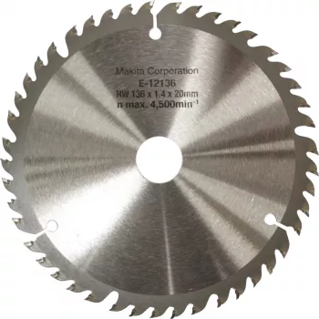 Diskinis pjūklo diskas EFFICUT E-12136, Ø 136 mm, 45Z (anga 20 mm, akumuliatoriniams pjūklams)