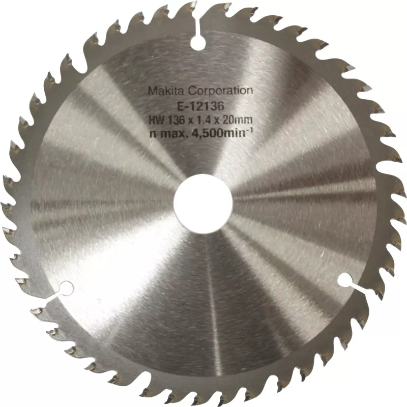 Diskinis pjūklo diskas EFFICUT E-12136, Ø 136 mm, 45Z (anga 20 mm, akumuliatoriniams pjūklams)